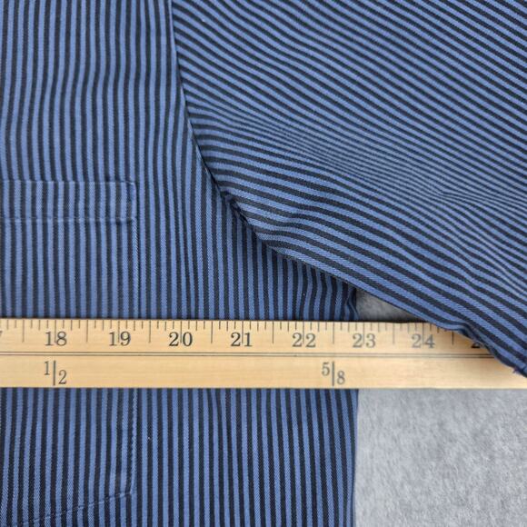 Nike SB Size XL Skateboard Short Sleeve Dri Fit 1/4 Zip Pullover Stripe Blue Blk - Picture 9 of 11